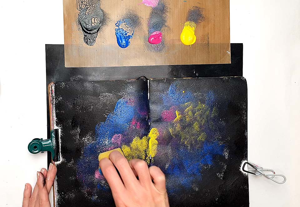 how to paint a galaxy step 2