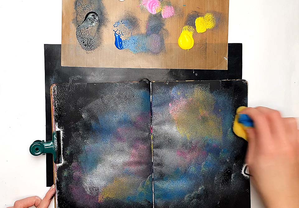 how to paint a galaxy step 4