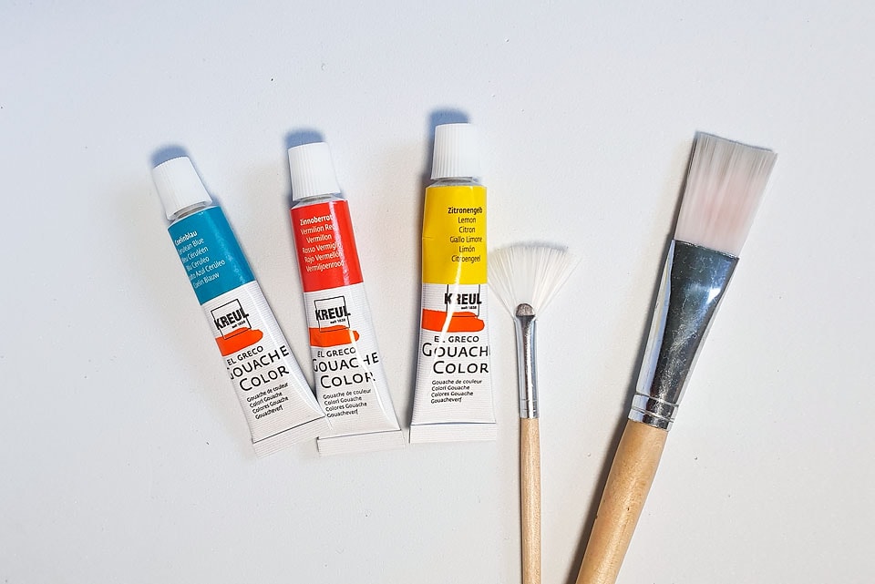 Protecting a gouache painting