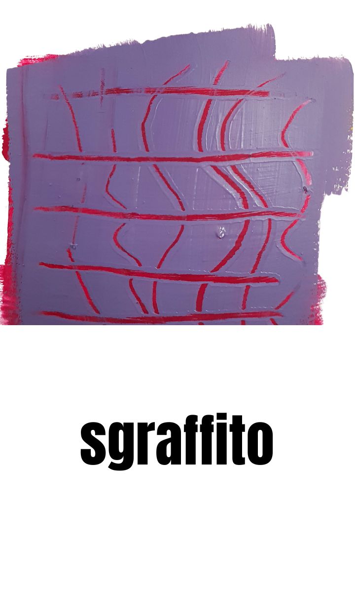 sgraffito paitning technique