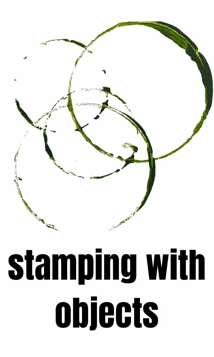 stamping with objects