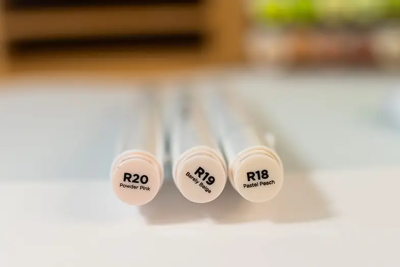 three ohuhu markers