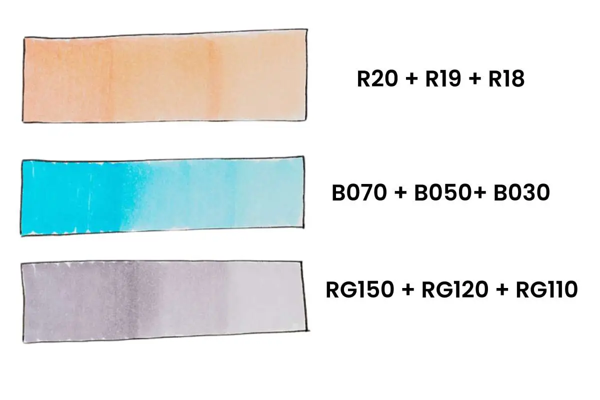 ohuhu markers blending