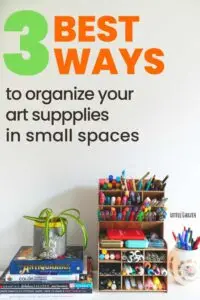 organize art supplies pinterest pin