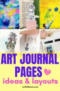 art journal page ideas layouts
