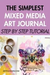mixed media art journal tutorial