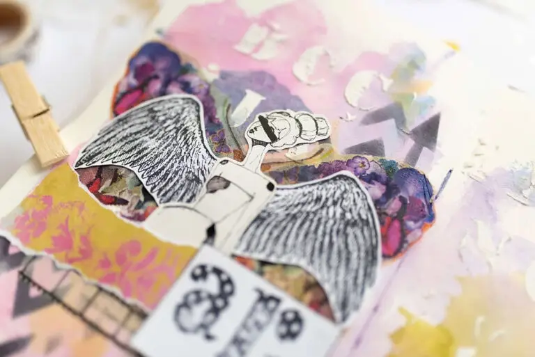 art journal page details