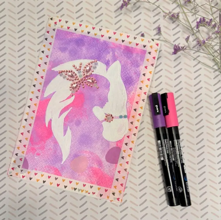 diy birthday art journal gift