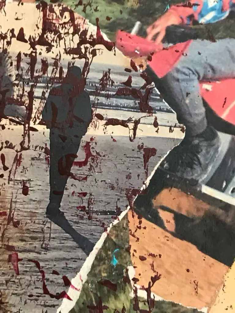 close up of the mixed media canvas gift