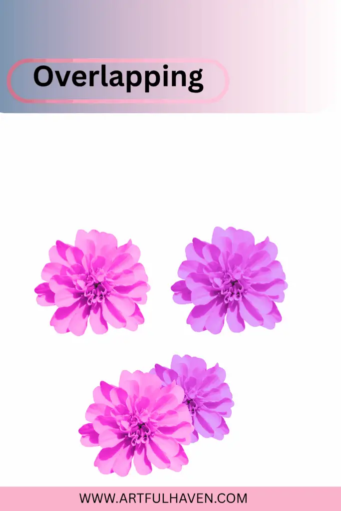 photo showing how to create depth by overlapping