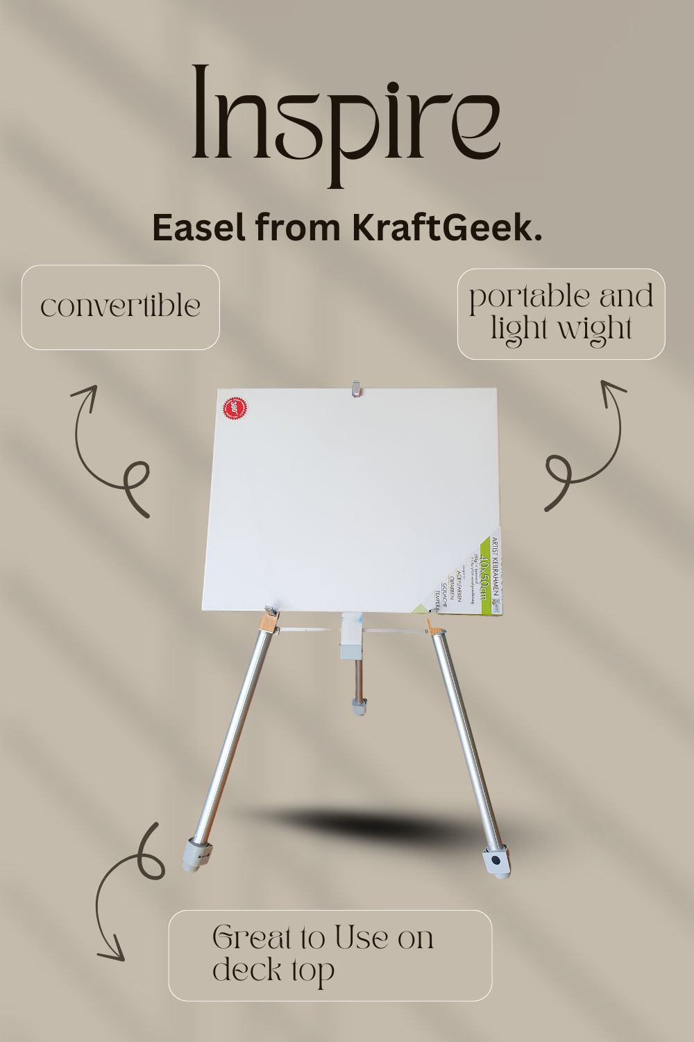 Inspire Easel by KraftGeek. - Artful Haven