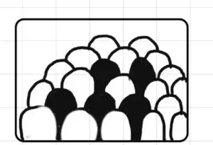 fish scale inspired by Gustav Klimt