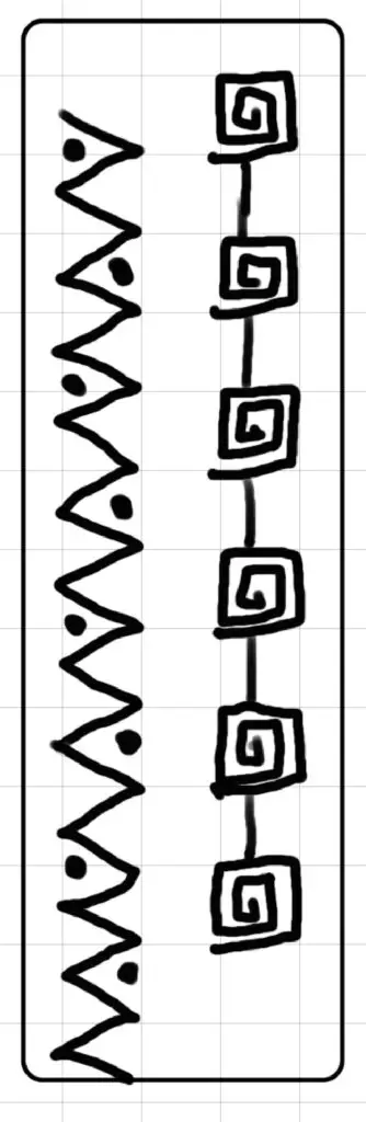 boarder inspired by Gustav Klimt's patterns