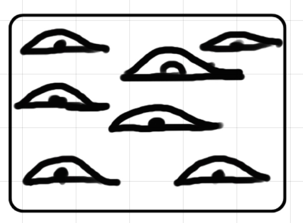 Eye patterns inspired by Gustav Klimt