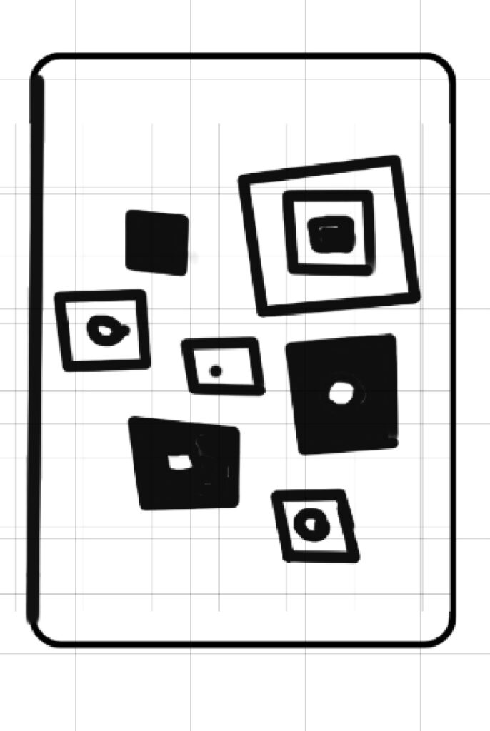 Squares inspired by gustav Klimt's patterns