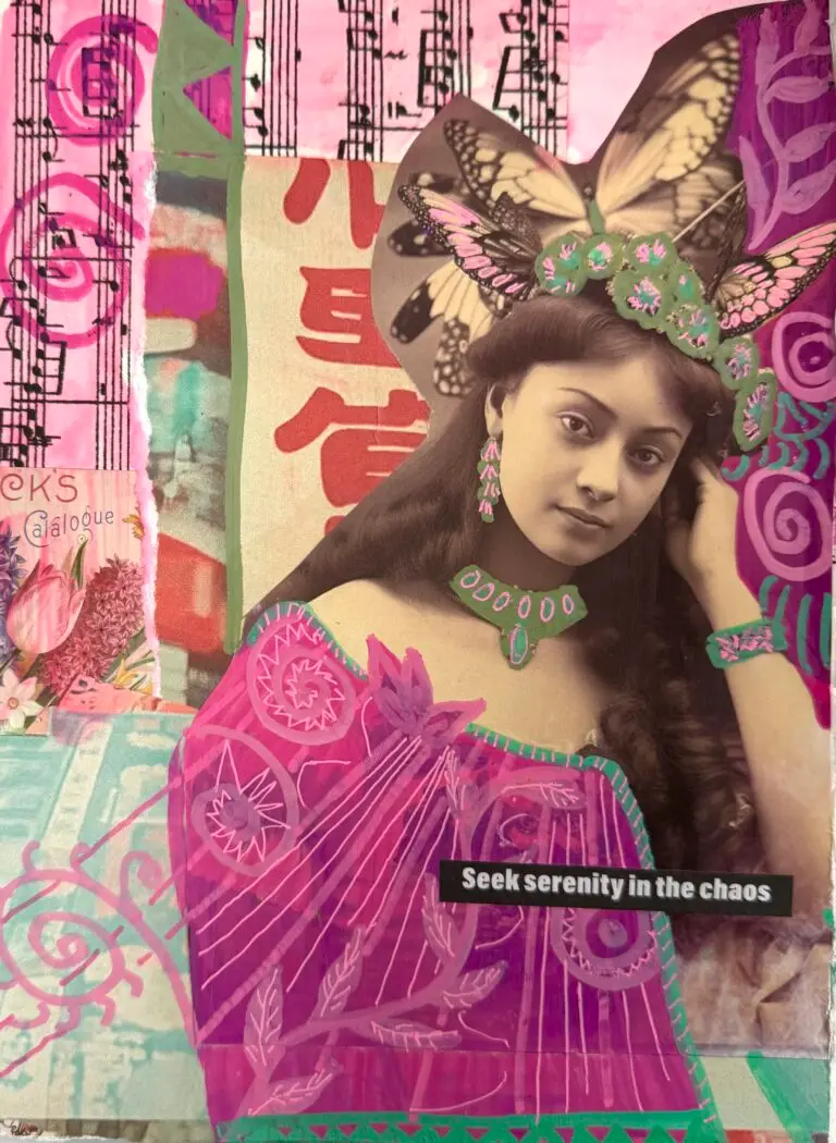 Handmade art journal Opposites That Pop (Complementary)