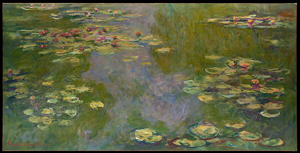 Artwork: Water Lilies my Monet as an example of the Analogous color scheme