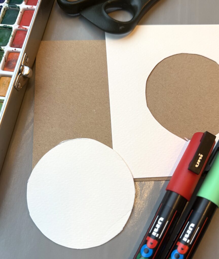 art supplies for Playing with Ornament Silhouettes