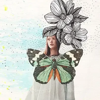 handmade art journal as an example of white color