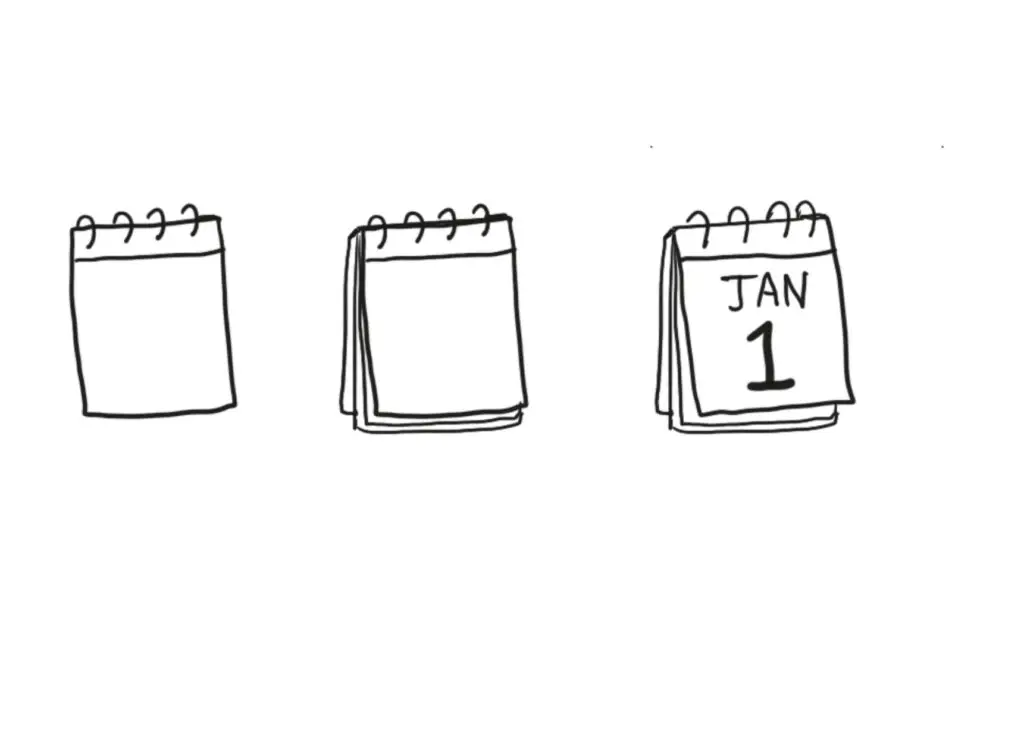 simple drawing of a calendar
