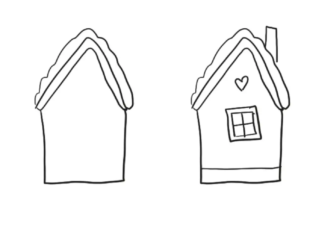 simple drawing of a house