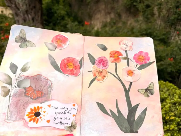 Spring collage art